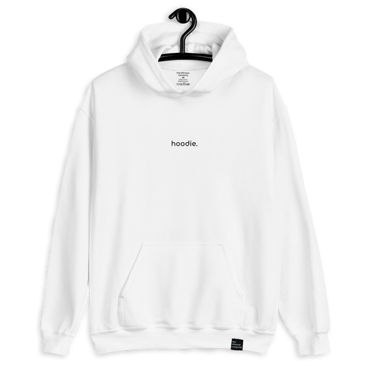 white hoodie. hoodie